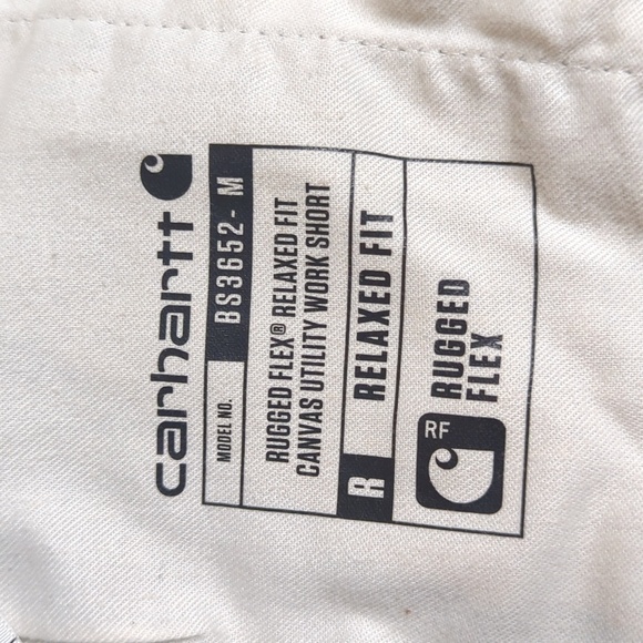 Carhartt Rugged Flex Relaxed Canvas Utility Flat Front Work Shorts Size 42x11" - Picture 7 of 7